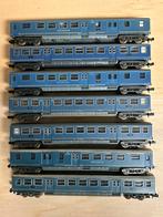 7 minitrix rijtuigen plan E, Gelijkstroom, Trix, Wagon, Ophalen of Verzenden