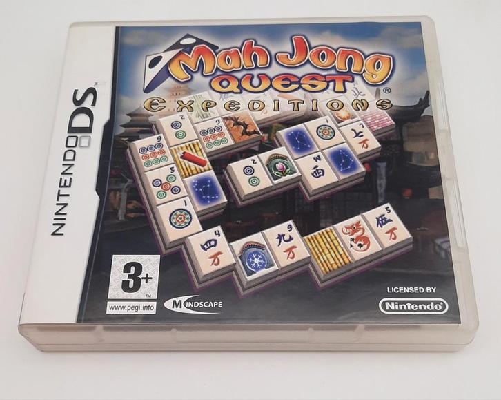 Mah Jong Quest Expeditions DS spel + boekje, Spelcomputers en Games, Games | Nintendo DS, Zo goed als nieuw, Overige genres, 1 speler