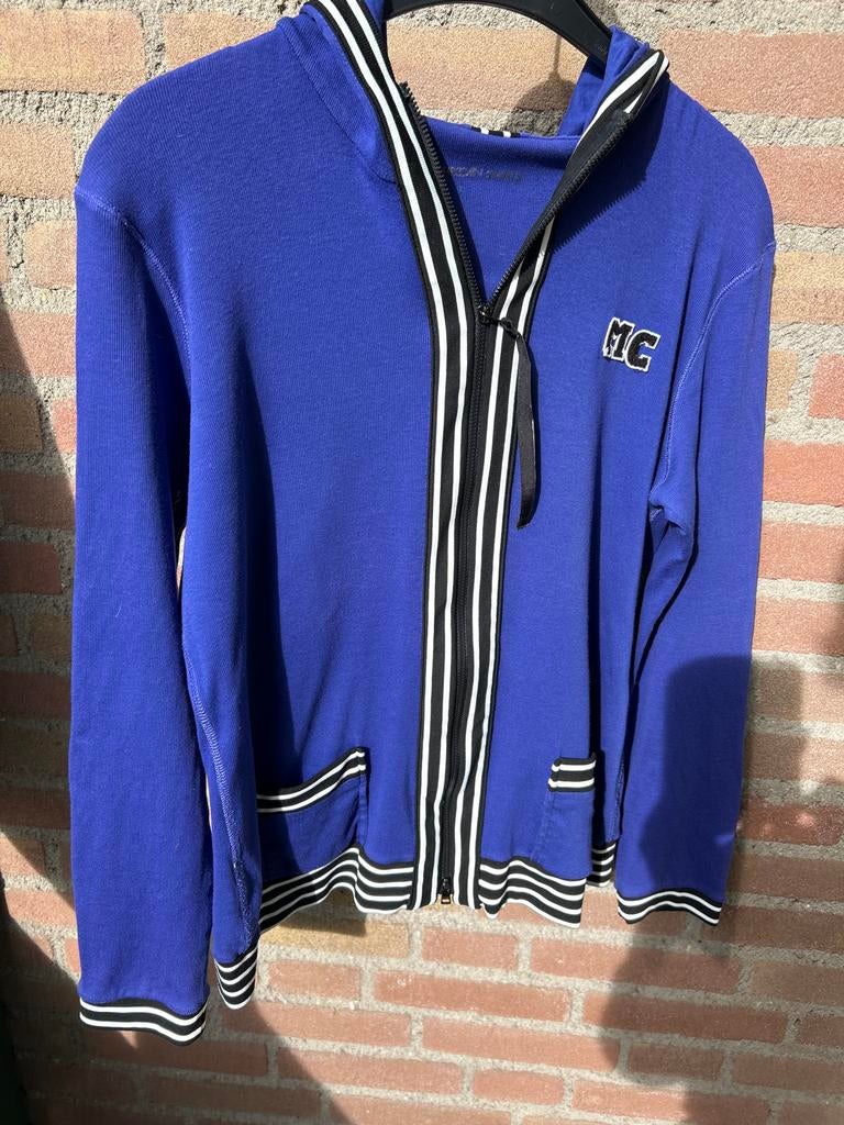 Marc Cain vest / hoody maat 6, blauw - zo goed als nieuw, Ophalen of Verzenden, Zo goed als nieuw, Maat 42/44 (L), Blauw