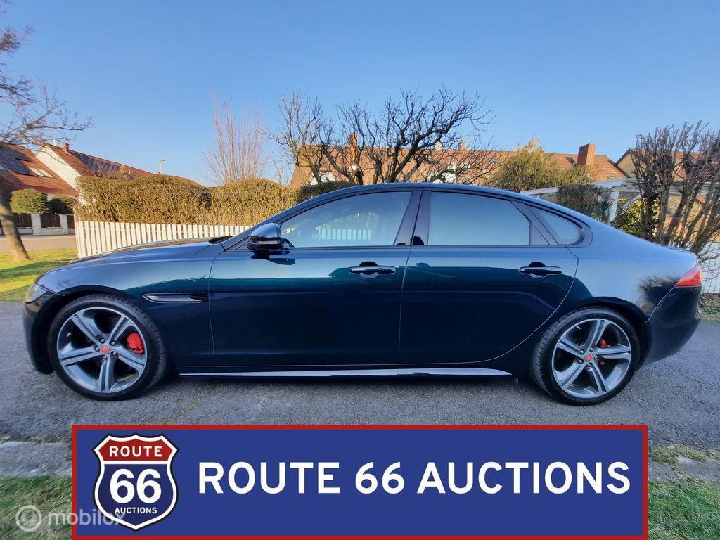 Jaguar XF S AWD | 2016 | Route 66 Auctions, Auto's, Jaguar, Gebruikt, Overige carrosserieën, Zwart, XF