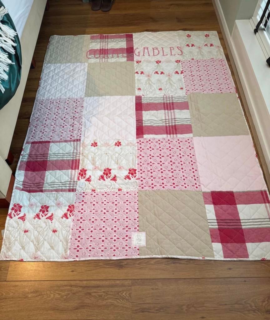 Mooi plaid Riviera Maison, 100 tot 150 cm, Beige, Ophalen of Verzenden, Zo goed als nieuw