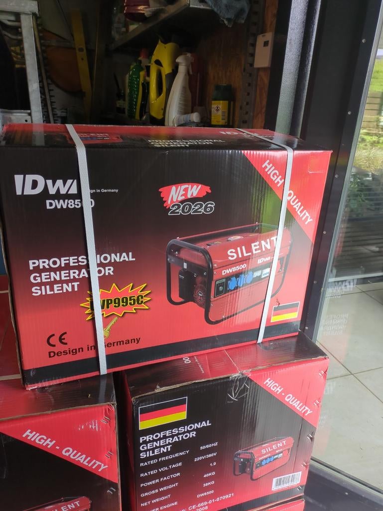 Aggregaat IDW DW8500W (Nieuw in de doos), Doe-het-zelf en Verbouw, Ophalen, Nieuw, Stopcontact