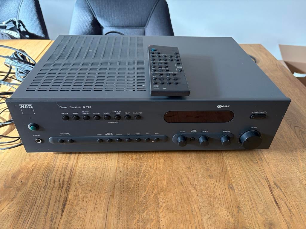 NAD stereo receiver C740 met afstandsbediening, Ophalen, Zo goed als nieuw, Stereo, Overige merken
