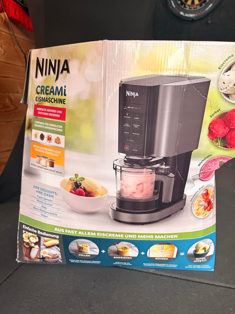 Ninja Creami IJsmachine - Maak zelf heerlijk ijs!, Ophalen of Verzenden, Zo goed als nieuw, Zelfvriezend