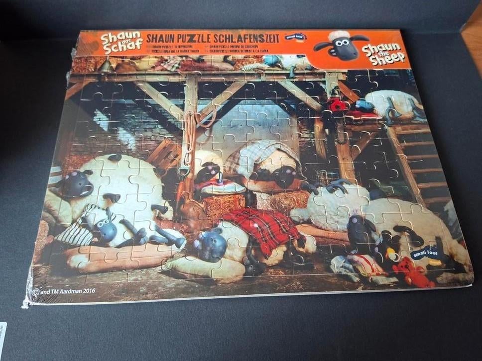 Shaun het Schaap Sleepingtime Aardman NIEUW Sheep, Kinderen en Baby's, Speelgoed | Kinderpuzzels, Nieuw, Meer dan 50 stukjes, Van hout