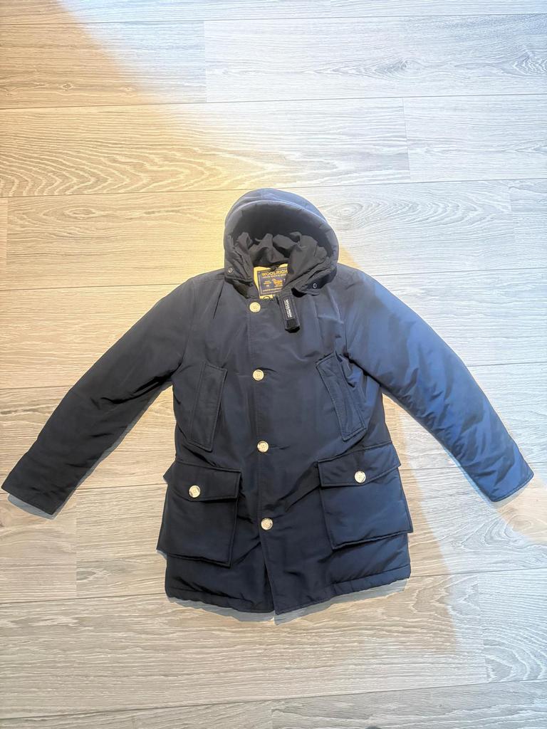 Woolrich Arctic Parka Blauw, Ophalen of Verzenden, Gedragen, Maat 46 (S) of kleiner, Blauw