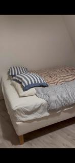 IKEA Espevär boxspring - Gebruikt, goede staat, Ophalen, Gebruikt, Wit, Tweepersoons