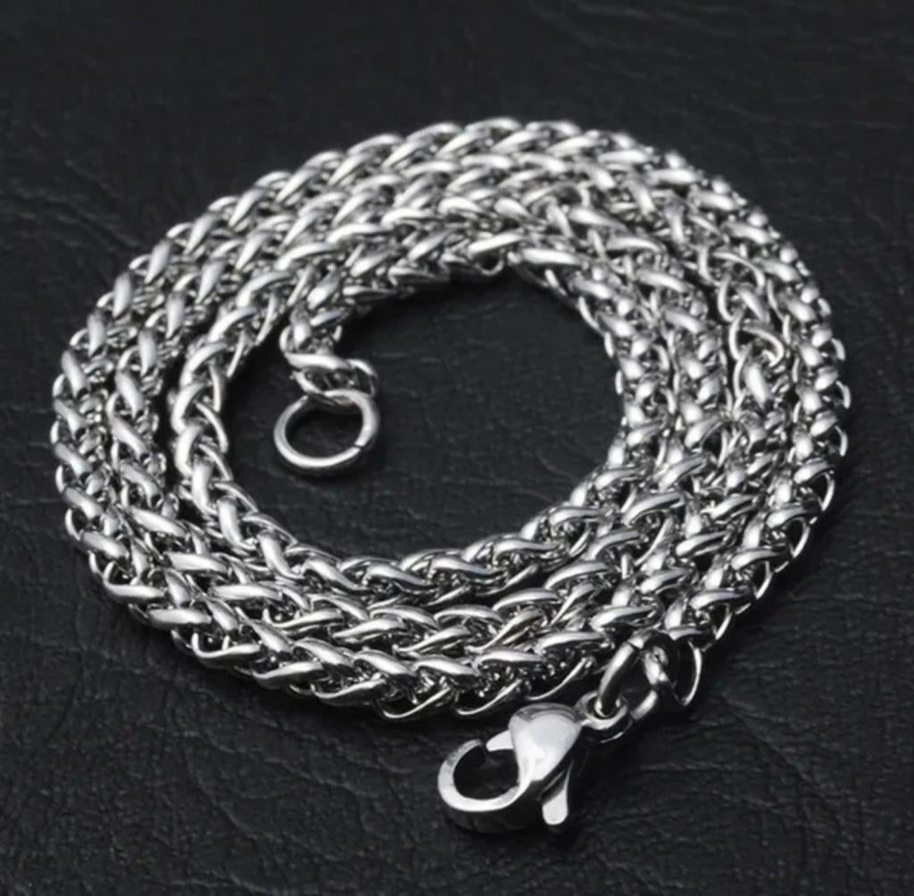 Exclusieve stoere ketting, Ophalen of Verzenden, Nieuw, Zilver, Overige materialen