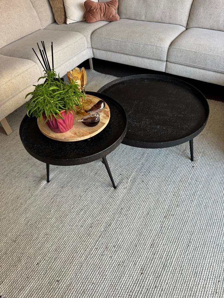 Salontafel set Vlissingen van Loods 5 - Zo goed als nieuw, Huis en Inrichting, Tafels | Salontafels, Rond, Zo goed als nieuw, Metaal