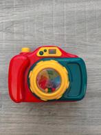 Speelgoed camera met draaiende lens en rammelaar, Ophalen of Verzenden, Gebruikt, Rammelaar