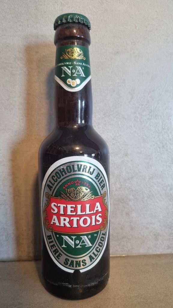Stella Artois '96, 25cl - Alcoholvrij - Interbrew, Brussels, Verzamelen, Ophalen of Verzenden, Zo goed als nieuw, Flesje(s), Overige merken