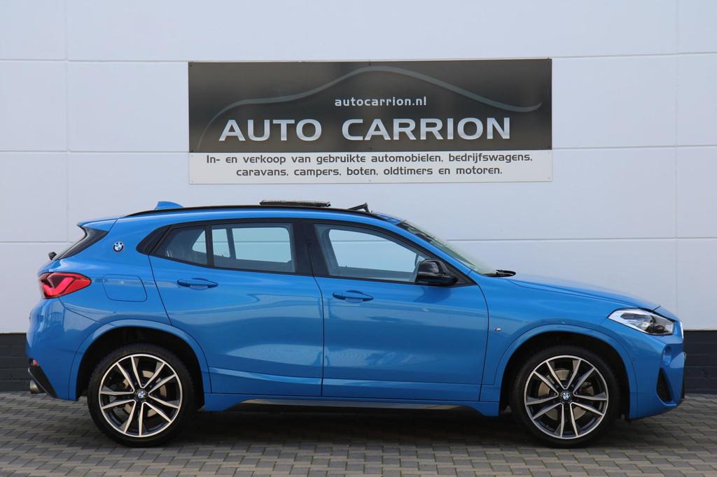 BMW X2 SDrive20i High Executive Edition M-Sport Pano LED !, Auto's, BMW, 1998 cc, Zwart, Leder en Stof, USB