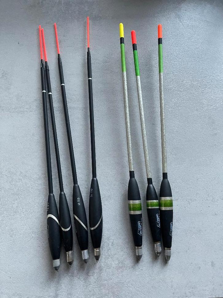 adv 212 / NIEUW mixset 7 matchdobbers SENSAS, Watersport en Boten, Hengelsport | Witvissen, Nieuw, Dobber of Lood, Ophalen of Verzenden