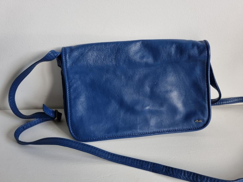 Kobaltblauwe Berba tasje met magneetsluiting, Ophalen of Verzenden, Nieuw, Blauw, Schoudertasje