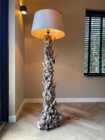 2 unieke, karakteristieke voetlampen met knoesten, Ophalen, Gebruikt, Stof, 150 tot 200 cm