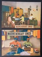Reclamekaarten Nederlands Indië Singer naaimachines, Ophalen of Verzenden, Zo goed als nieuw, Voor 1940, Prent