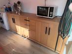 Houten dressoirkast en tv-meubel, Ophalen, Gebruikt, Met deur(en), 200 cm of meer