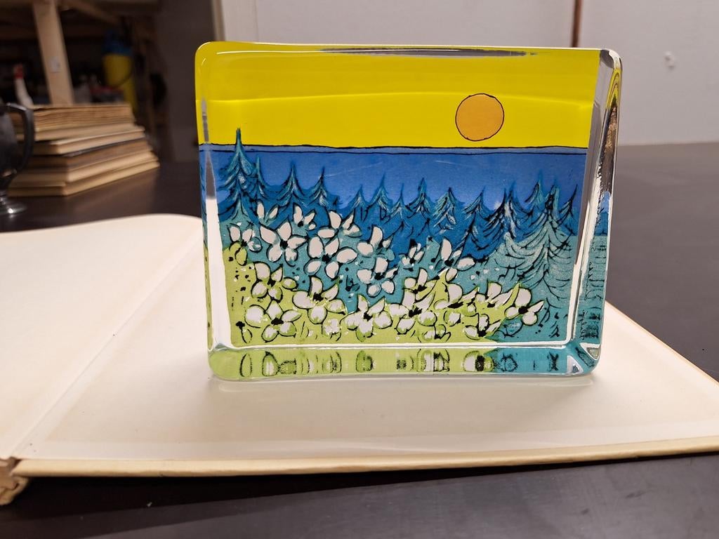 Grote glaskaart van Heljä Liukko-Sundström, Ophalen of Verzenden