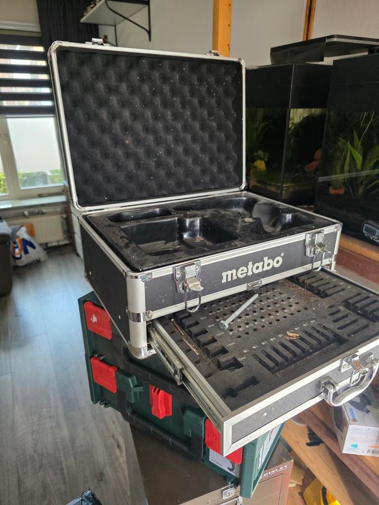 3x metabo metabox de ssw 18 ltx en bs18l bl een aluminium, Ophalen