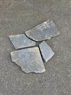 8m2 Natuursteen Flagstones antraciet 15-40cm, 2-3cm, Tuin en Terras, Ophalen, 5 tot 10 m², Zo goed als nieuw, Natuursteen