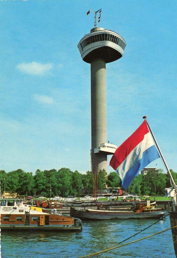ROTTERDAM Euromast (Gekartelde Rand), Verzenden, 1960 tot 1980, Gelopen, Zuid-Holland