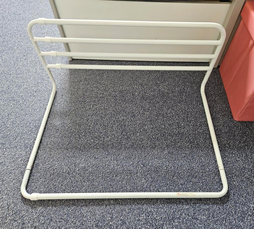 Metalen bed hek verstelbaar, Ophalen, Verstelbaar, Eenpersoons, Wit