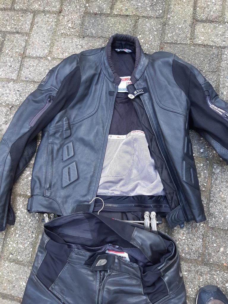 Evolution Motorjas Maat 54, Evolution Motorcycling Clothing, Heren, Jas | leer, Ophalen of Verzenden