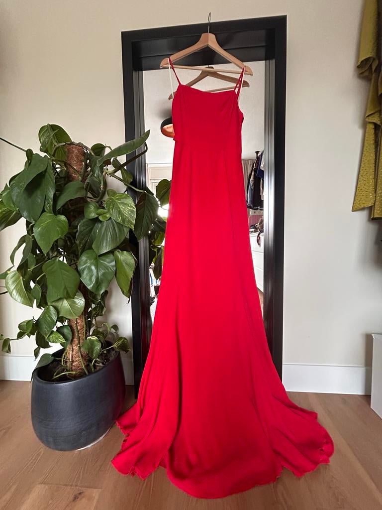 Reformation Rode Corset / lace-up jurk, Maat 38/40 (M), Verzenden, Nieuw, Rood