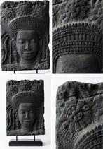 Polystone Beeld Afrikaanse Vrouw op Zwarte Voet - 72 cm, Ophalen of Verzenden