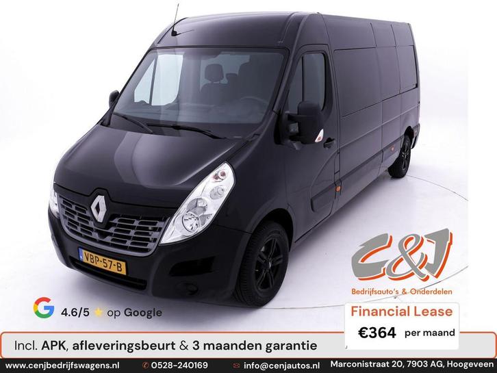 Renault Master T35 2.3 dCi L3H2 Energy Dubbel Cabine Airco L, Auto's, Bestelauto's, Bedrijf, Te koop, ABS, Achteruitrijcamera