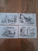 Set van 4 Ansichtkaarten Kerken Apeldoorn., Ophalen of Verzenden, 1980 tot heden, Ongelopen, Overijssel