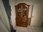 Eikenhouten vitrine kast (efrfstuk) te koop, Ophalen, 25 tot 50 cm, 50 tot 100 cm, 150 tot 200 cm