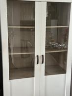 Witte vitrinekast, Huis en Inrichting, Kasten | Vitrinekasten, Ophalen, 100 tot 150 cm, 150 tot 200 cm, 25 tot 50 cm