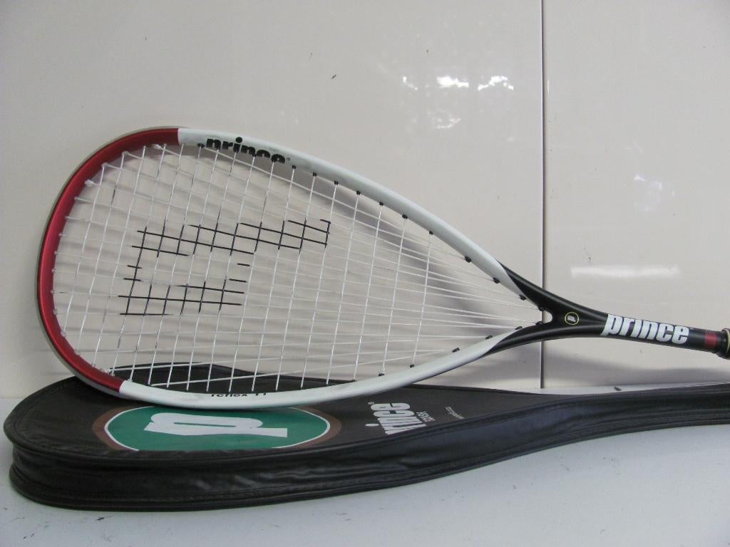 Squashracket van Prince the powerfan reflex ti extender, Sport en Fitness, Squash, Ophalen of Verzenden, Zo goed als nieuw, Racket