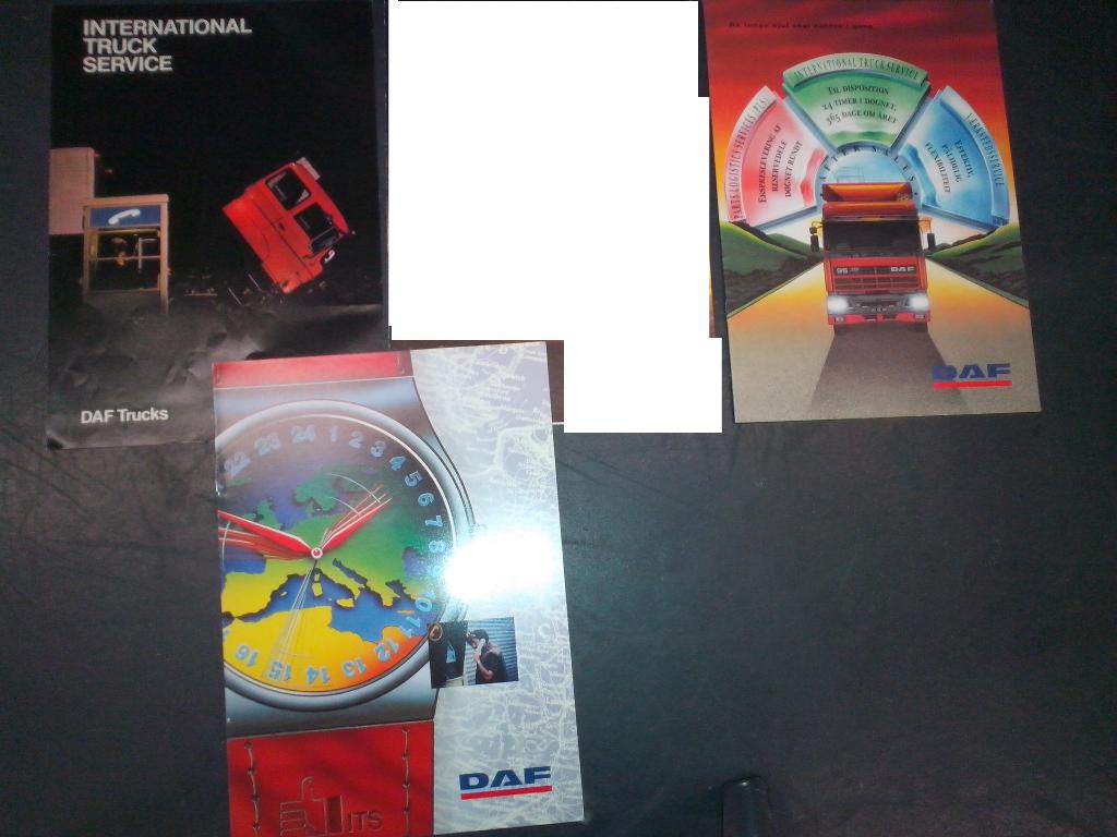 DAF reken maar 1975 + 4x DAF ITS 2800 95 brochures folders, Ophalen of Verzenden, Zo goed als nieuw, Overige merken