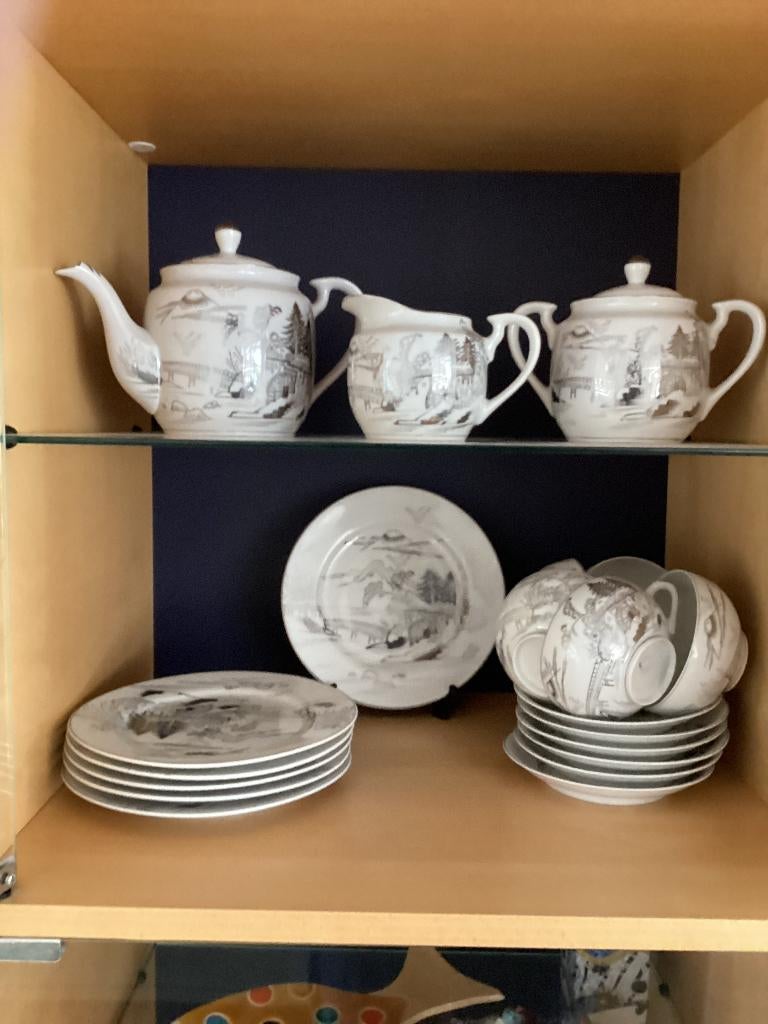 Kutani, japans theeservies, Antiek en Kunst, Ophalen of Verzenden