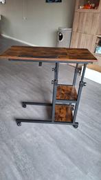 Nieuw snacktafel, laptop, bijzettafel  verrijdbaar hout met, Ophalen, In hoogte verstelbaar, Nieuw