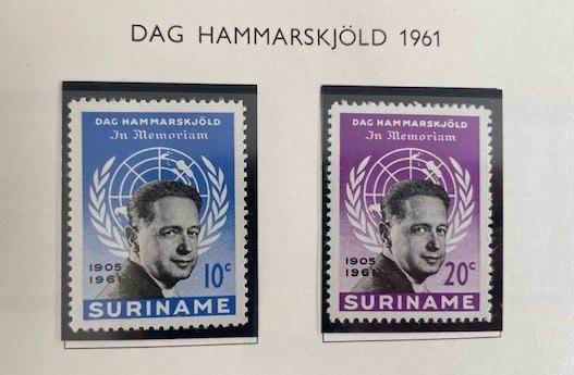 1962 Dag Hammarskjold 2x , Ophalen of Verzenden, Postfris