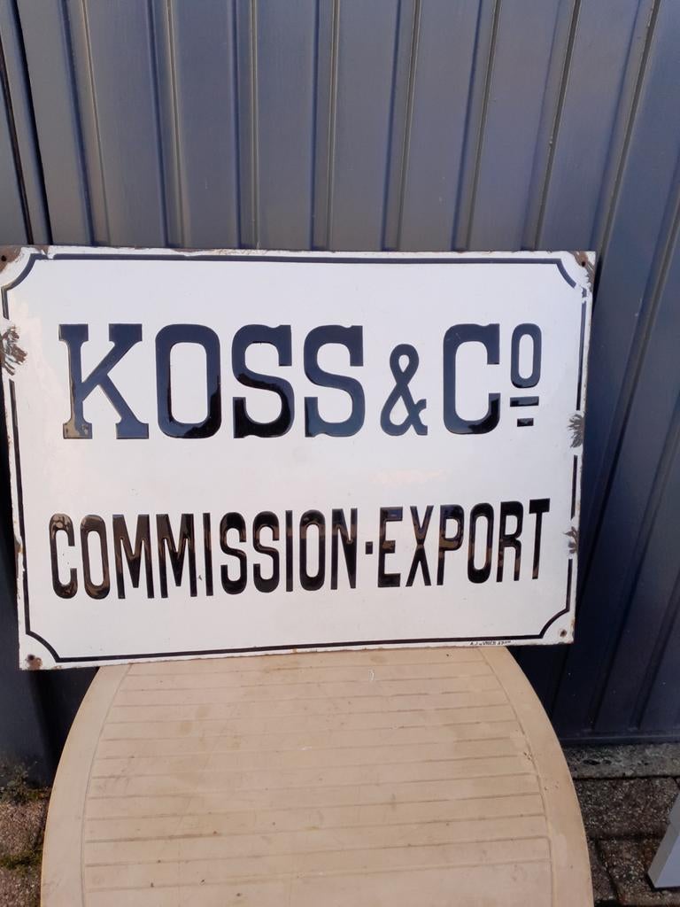 Emaille reclamebord, Ophalen of Verzenden