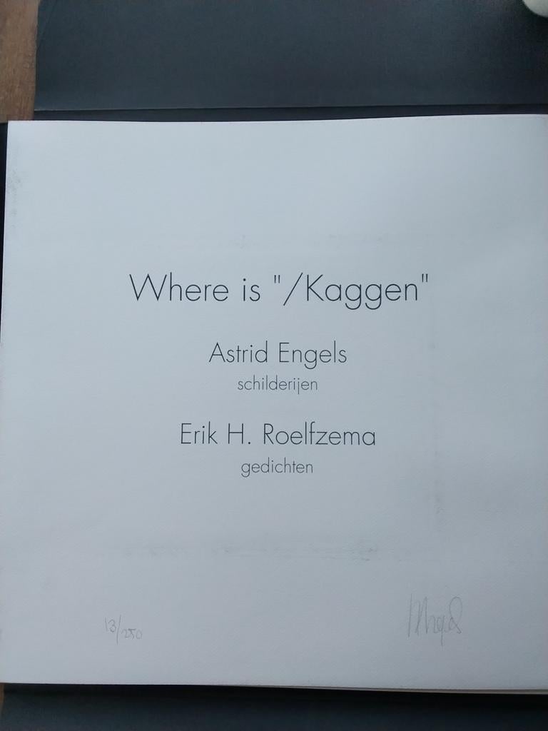 Astrid Engels en E.H. Roelfzema: " Where is / Kaggen" (1992), Ophalen of Verzenden