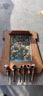 Pijpenrek met 6 verschillende pijpen, Ophalen of Verzenden