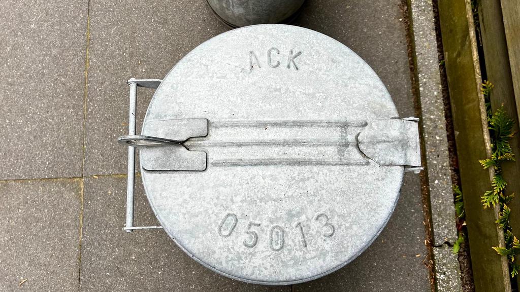2 zinken antieke asemmers, Tuin en Terras, Ophalen, Gebruikt, Minder dan 30 cm, Rond