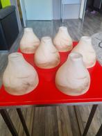 glazen lampenkapjes jaren 60, Huis en Inrichting, Lampen | Lampenkappen, Ophalen of Verzenden, Rond, Minder dan 25 cm