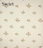 5056 wit bloemenbehang vinyl steenrood zalm retro swiet, Huis en Inrichting, Stoffering | Behang, Ophalen of Verzenden, Minder dan 10 m²