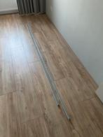 Gordijnrail uitschuifbaar 220-450 cm met toebehoren, Ophalen, Gebruikt, 200 cm of meer