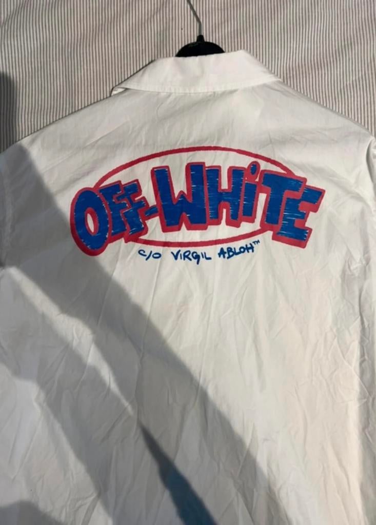 Off White Baseball Shirt, Ophalen of Verzenden, Zo goed als nieuw, Minder dan 15 m²