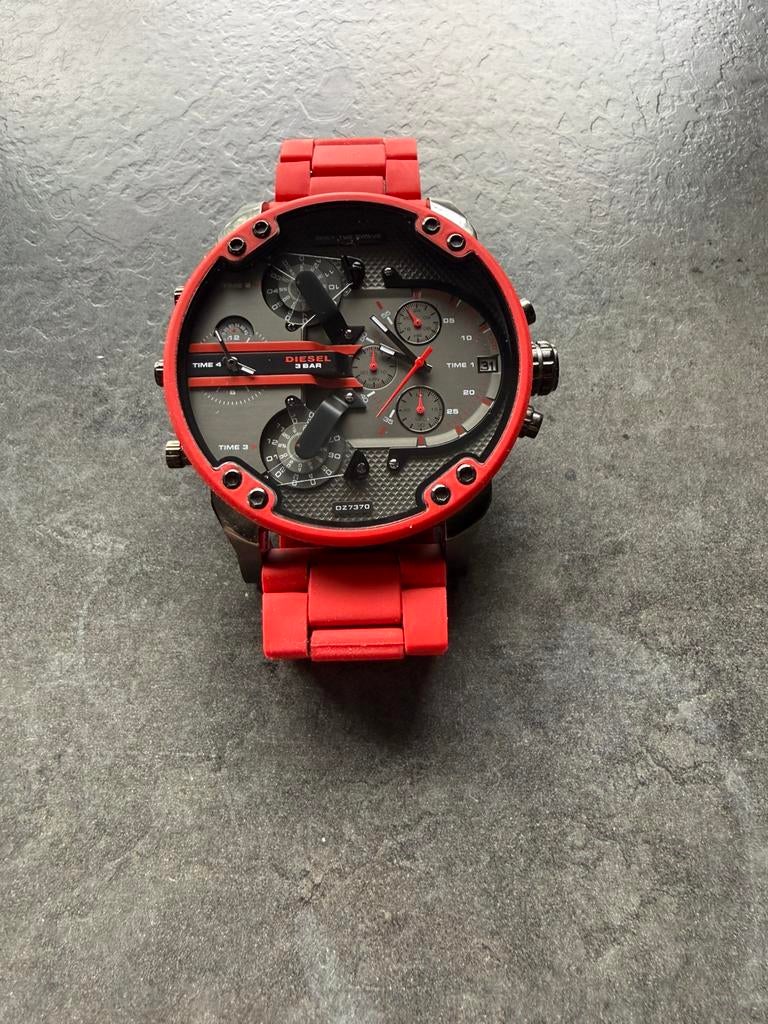 Mr Daddy 2.0 Diesel horloge DZ7370, Ophalen of Verzenden, Zo goed als nieuw, Staal, Overige merken