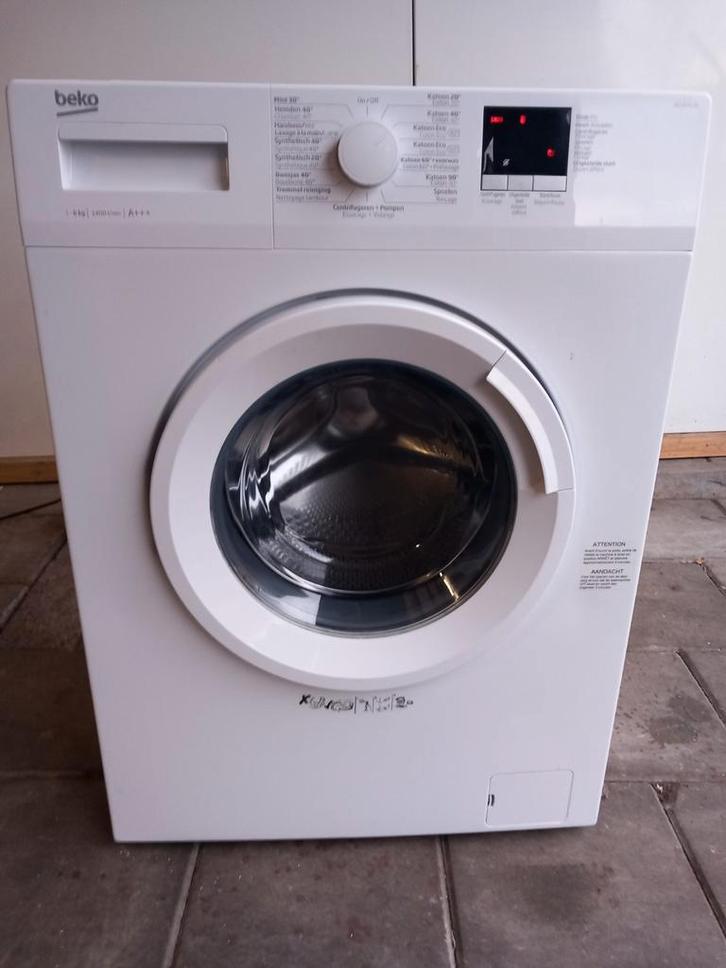 Wasmachine Beko, Witgoed en Apparatuur, Wasmachines, Zo goed als nieuw, Voorlader, 6 tot 8 kg, 85 tot 90 cm, 1200 tot 1600 toeren