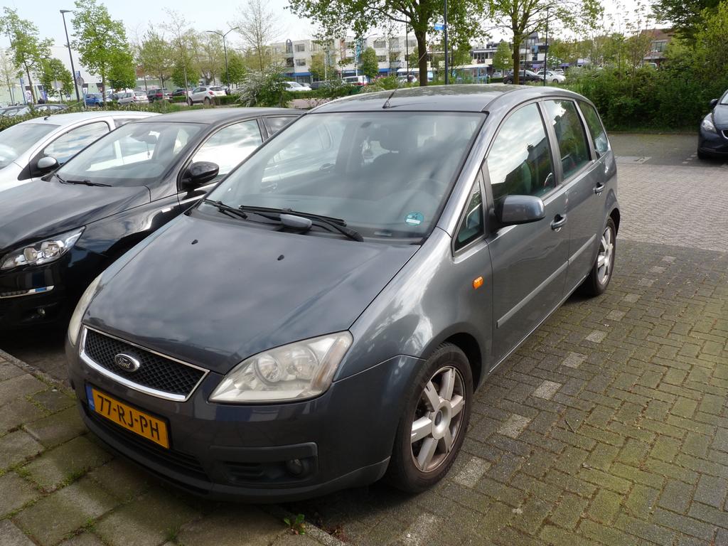 Ford C-Max 1.6 74KW 2005 Grijs, Auto's, Ford, Voorwielaandrijving, 1596 cc, Stof, 4 cilinders