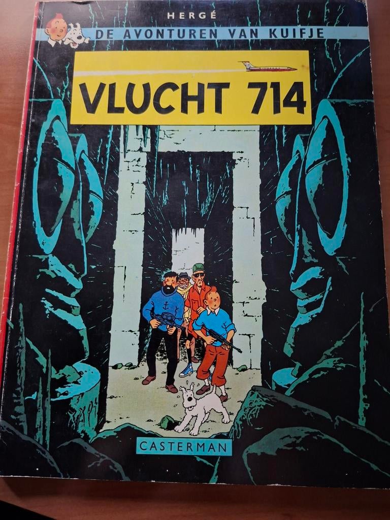 De Avonturen van Kuifje : Vlucht 714 1968, Boeken, Stripboeken, Gelezen, Eén stripboek, Ophalen of Verzenden, Hergé
